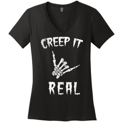 Creep It Real Women's V-Neck T-Shirt