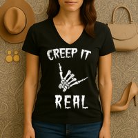 Creep It Real Women's V-Neck T-Shirt