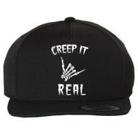 Creep It Real Wool Snapback Cap