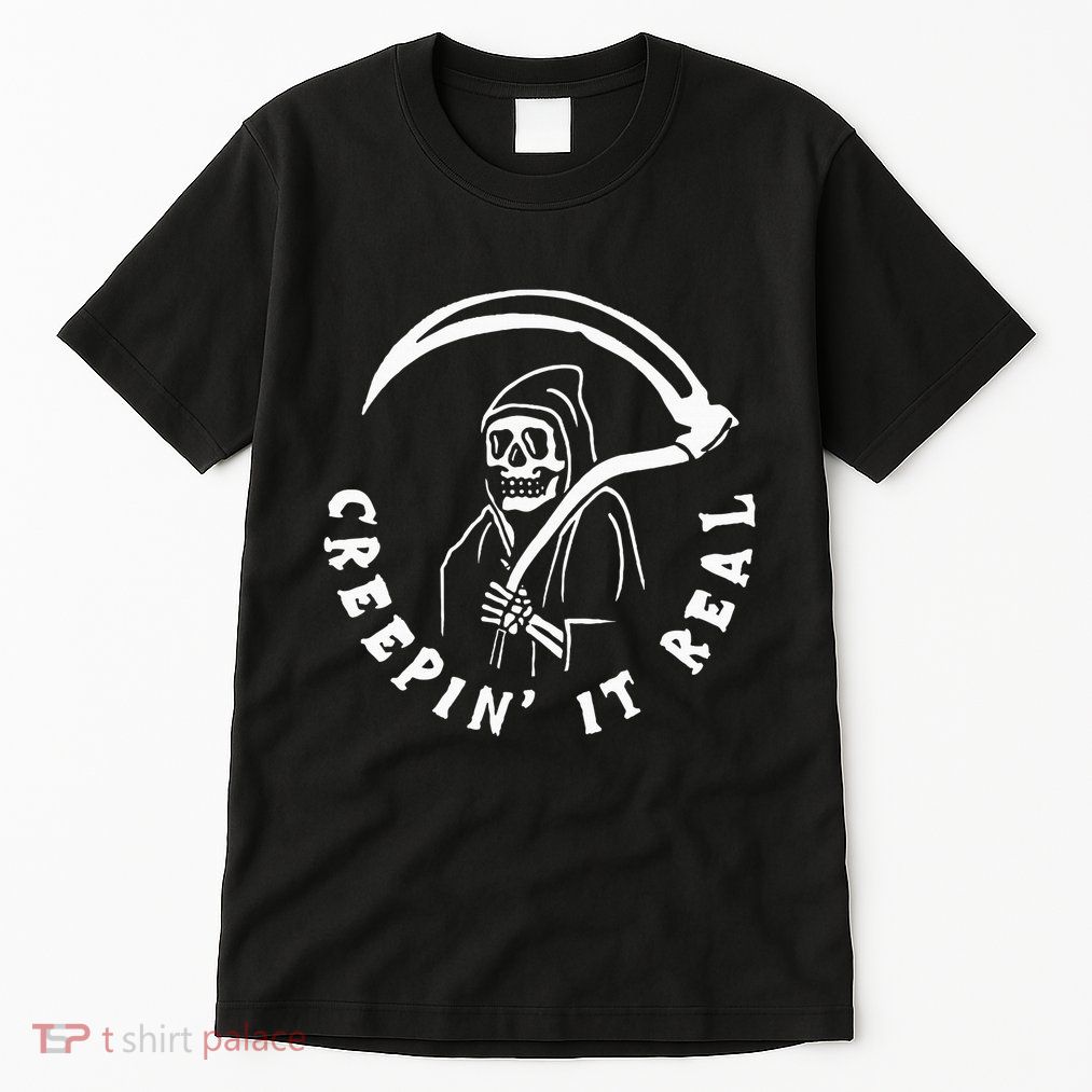 Creepin It Real Grim Reaper Halloween Tall T-Shirt