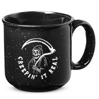 Creepin It Real Grim Reaper Halloween 15oz Campfire Ceramic Mug