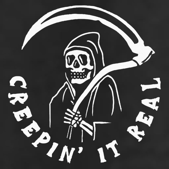 Creepin It Real Grim Reaper Halloween 15oz Campfire Ceramic Mug