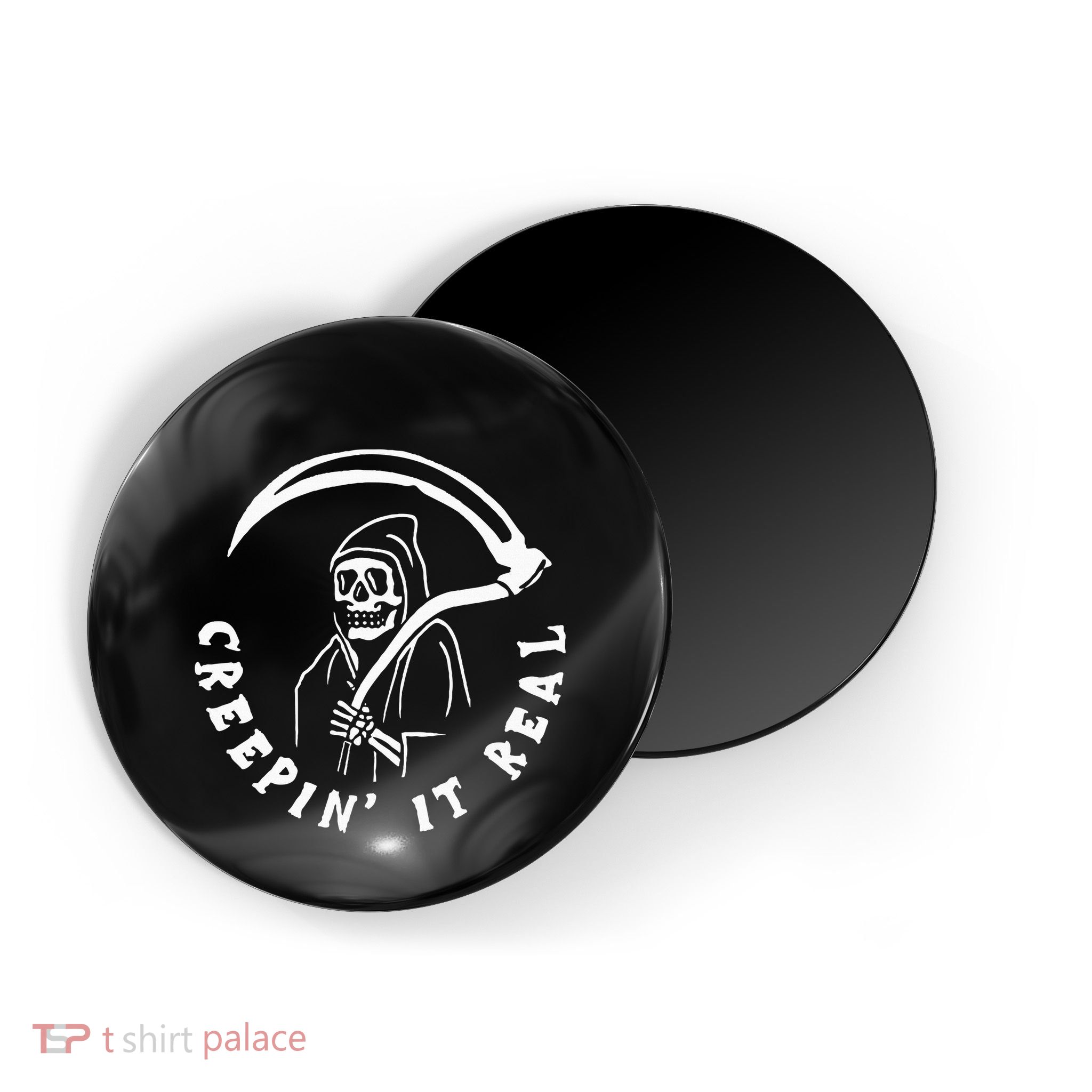 Creepin It Real Grim Reaper Halloween Magnet