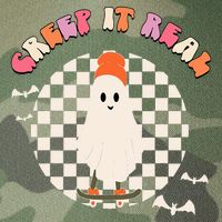 Creep It Real Ghost Halloween Legacy Tie Dye Trucker Hat