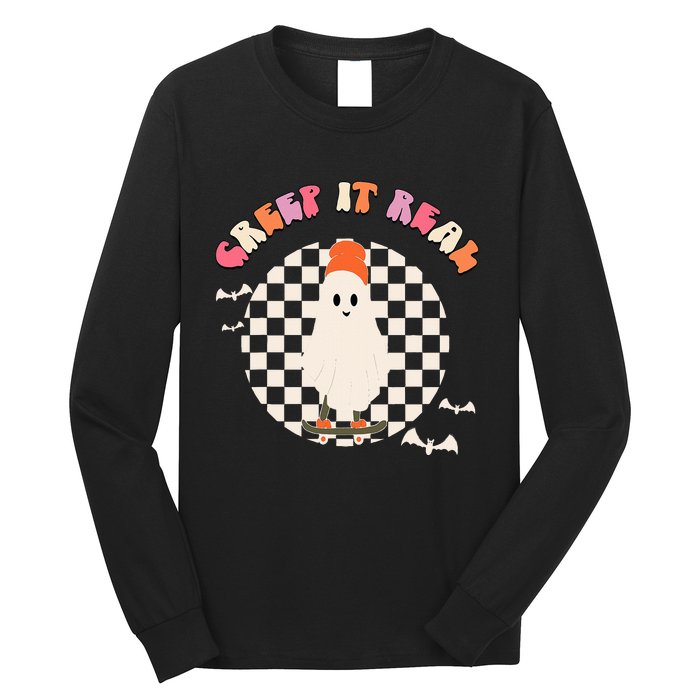 Creep It Real Ghost Halloween Long Sleeve Shirt