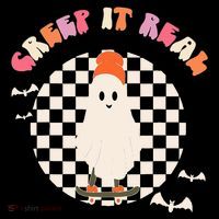 Creep It Real Ghost Halloween Sweatshirt