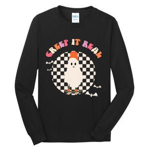 Creep It Real Ghost Halloween Tall Long Sleeve T-Shirt