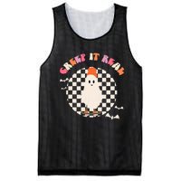 Creep It Real Ghost Halloween Mesh Reversible Basketball Jersey Tank