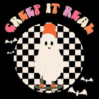 Creep It Real Ghost Halloween Tall Sweatshirt