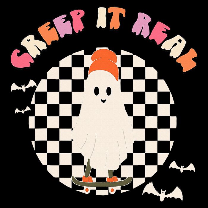 Creep It Real Ghost Halloween Tall Sweatshirt