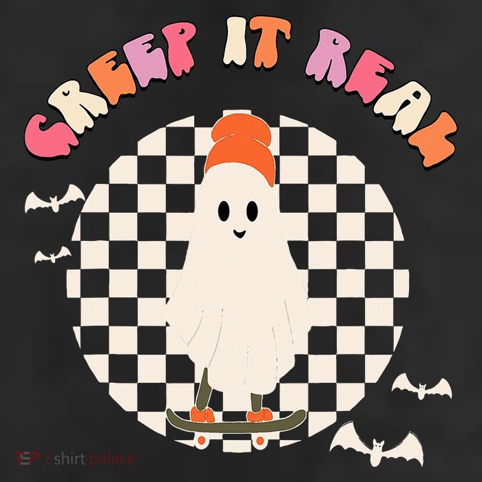 Creep It Real Ghost Halloween 25L Jumbo Tote