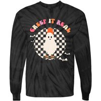 Creep It Real Ghost Halloween Tie-Dye Long Sleeve Shirt