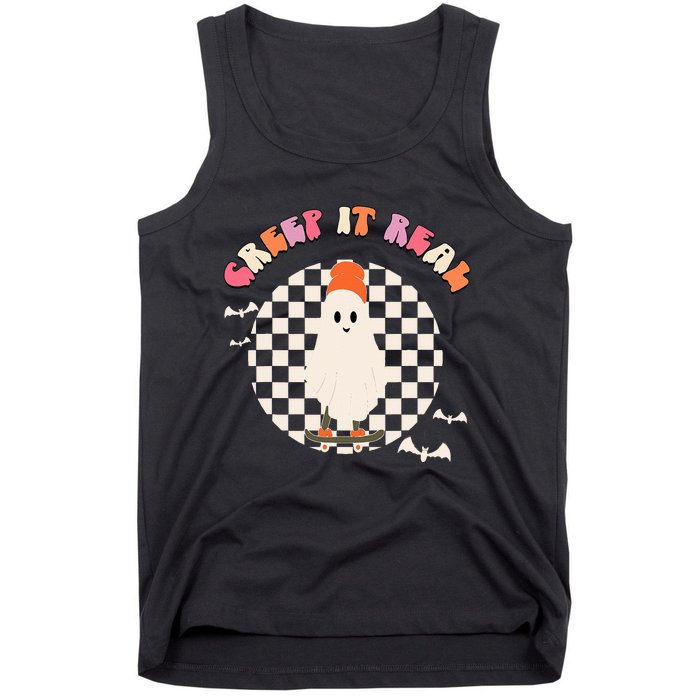 Creep It Real Ghost Halloween Tank Top