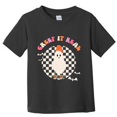 Creep It Real Ghost Halloween Toddler T-Shirt