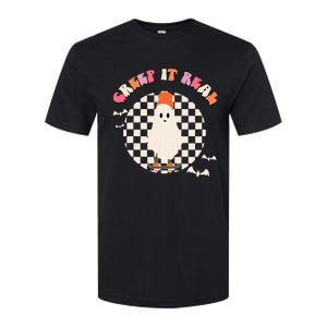 Creep It Real Ghost Halloween Softstyle CVC T-Shirt