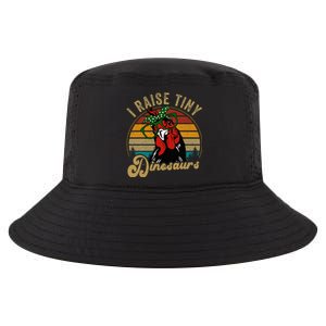 Chicken I Raise Tiny Dinosaurs Mama Hen Farm Mom Cool Comfort Performance Bucket Hat