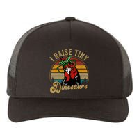 Chicken I Raise Tiny Dinosaurs Mama Hen Farm Mom Yupoong Adult 5-Panel Trucker Hat