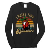 Chicken I Raise Tiny Dinosaurs Mama Hen Farm Mom Long Sleeve Shirt