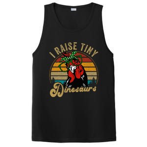 Chicken I Raise Tiny Dinosaurs Mama Hen Farm Mom PosiCharge Competitor Tank