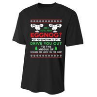 Can I Refill Your Eggnog Funny Christmas quote Performance Sprint T-Shirt