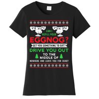 Can I Refill Your Eggnog Funny Christmas quote Women's T-Shirt