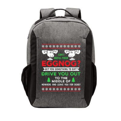 Can I Refill Your Eggnog Funny Christmas quote Vector Backpack