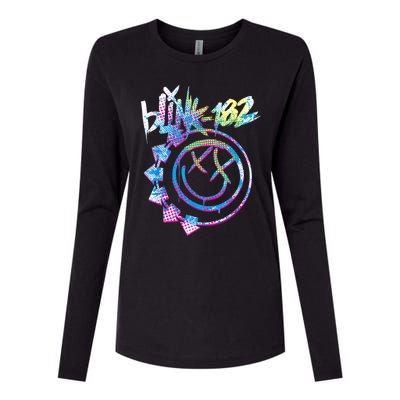 Colourful Inset Rock Music By Rock Off Womens Cotton Relaxed Long Sleeve T-Shirt