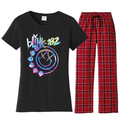 Colourful Inset Rock Music By Rock Off Women's Flannel Pajama Set