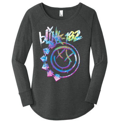 Colourful Inset Rock Music By Rock Off Women's Perfect Tri Tunic Long Sleeve Shirt