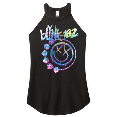 Colourful Inset Rock Music By Rock Off Women’s Perfect Tri Rocker Tank