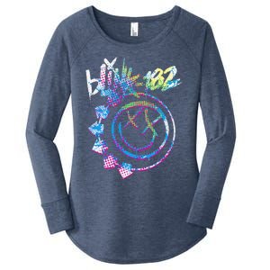 Colourful Inset Rock Music By Rock Off Women's Perfect Tri Tunic Long Sleeve Shirt