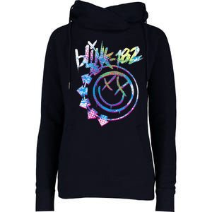 Colourful Inset Rock Music By Rock Off Womens Funnel Neck Pullover Hood