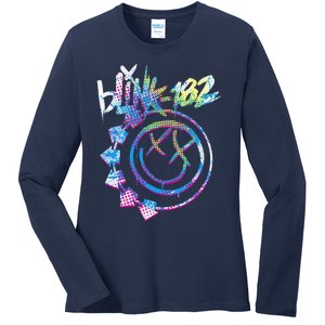 Colourful Inset Rock Music By Rock Off Ladies Long Sleeve Shirt