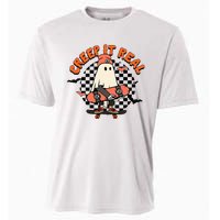 Creep It Real Ghost Halloween Sweating Sucks Skeleton  Cooling Performance Crew T-Shirt