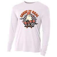 Creep It Real Ghost Halloween Sweating Sucks Skeleton  Cooling Performance Long Sleeve Crew