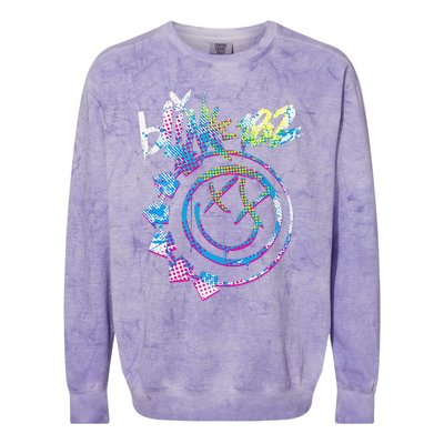 Colourful Inset Rock Music By Rock Off Gift Colorblast Crewneck Sweatshirt