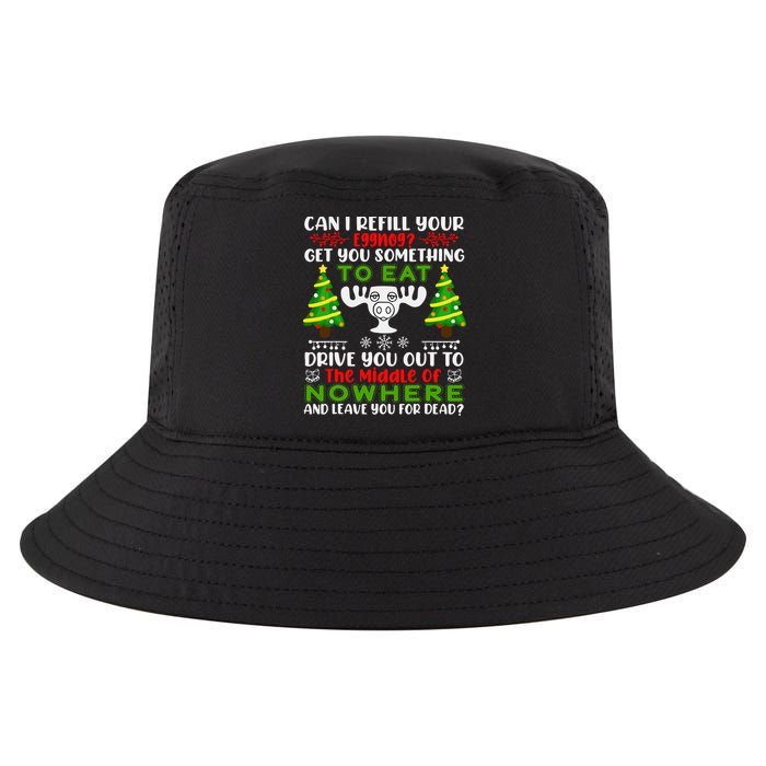 Can I Refill Your Eggnog Funny Christmas Vacation Cool Comfort Performance Bucket Hat