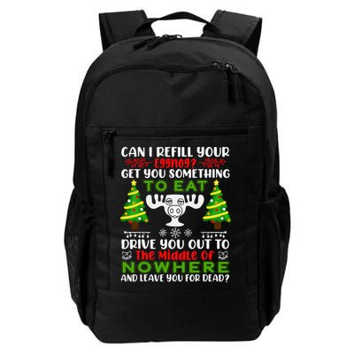 Can I Refill Your Eggnog Funny Christmas Vacation Backpack