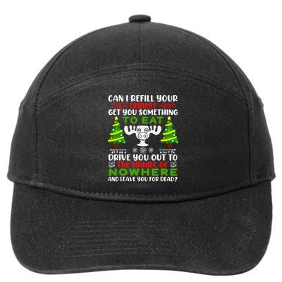 Can I Refill Your Eggnog Funny Christmas Vacation 7-Panel Snapback Hat
