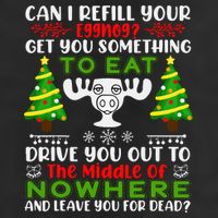 Can I Refill Your Eggnog Funny Christmas Vacation Adult Drive Performance Visor