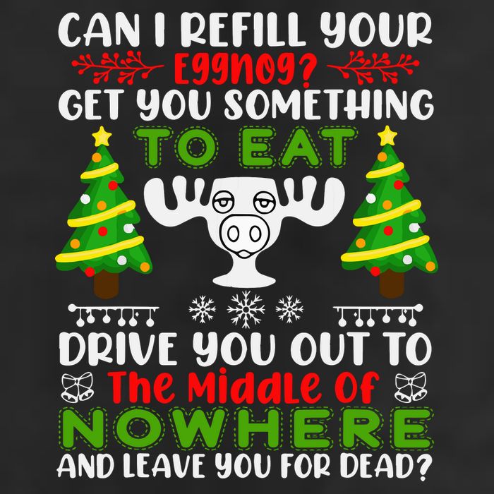 Can I Refill Your Eggnog Funny Christmas Vacation Adult Drive Performance Visor