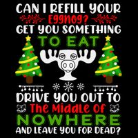 Can I Refill Your Eggnog Funny Christmas Vacation 16 in Basic Backpack