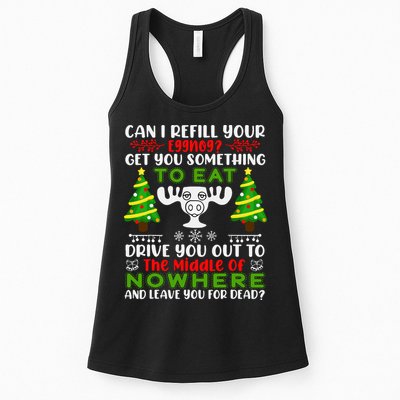 Can I Refill Your Eggnog Funny Christmas Vacation Womens Tank Top