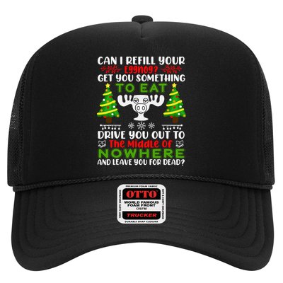 Can I Refill Your Eggnog Funny Christmas Vacation Trucker Hat