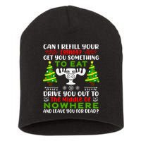 Can I Refill Your Eggnog Funny Christmas Vacation Short Acrylic Beanie