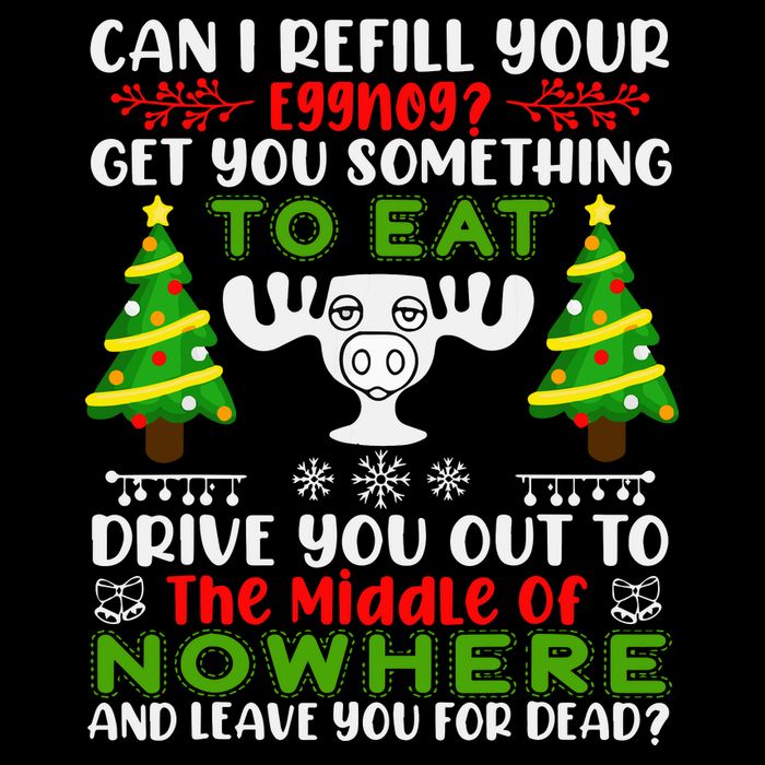 Can I Refill Your Eggnog Funny Christmas Vacation Short Acrylic Beanie