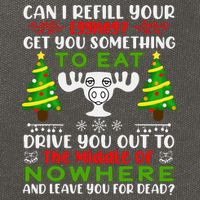 Can I Refill Your Eggnog Funny Christmas Vacation Cotton Canvas Backpack