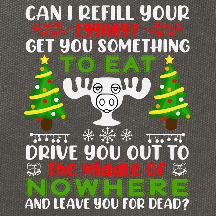 Can I Refill Your Eggnog Funny Christmas Vacation Cotton Canvas Backpack