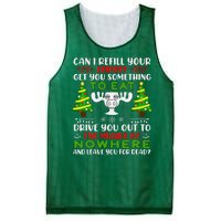 Can I Refill Your Eggnog Funny Christmas Vacation Mesh Reversible Basketball Jersey Tank