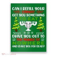 Can I Refill Your Eggnog Funny Christmas Vacation Poster